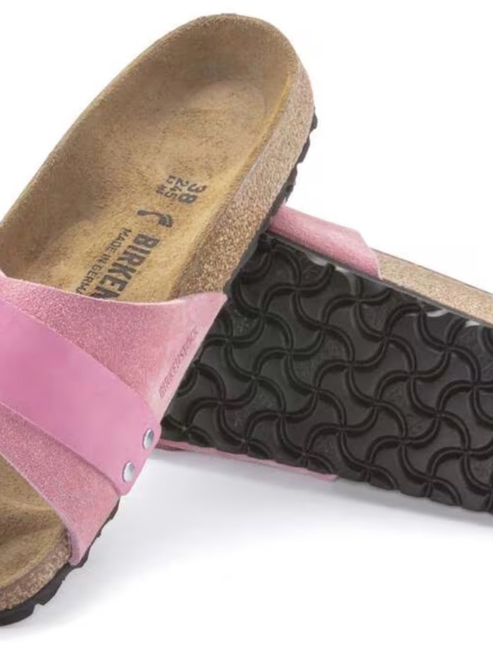 Birkenstock Oita sandals in Candy Pink suede - Picture 3 of 4